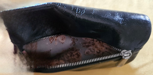 Black Leather HOBO Half Size Wallet