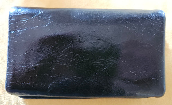 Black Leather HOBO Half Size Wallet