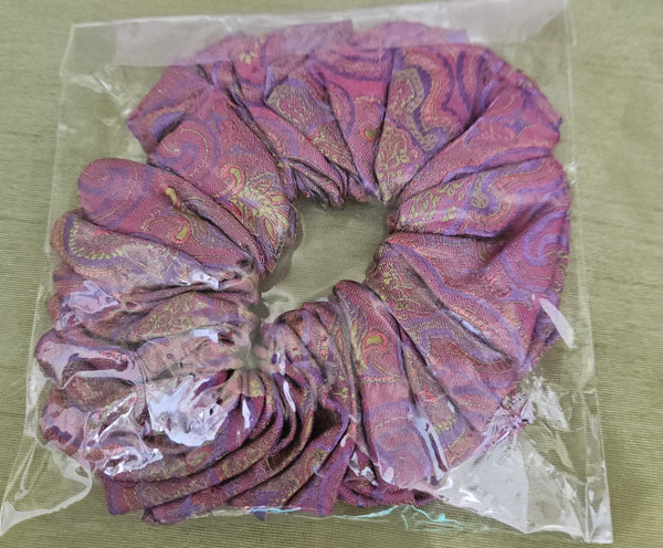 Brand New JIM THOMPSON Purple Thai Silk Hair Scrunchie