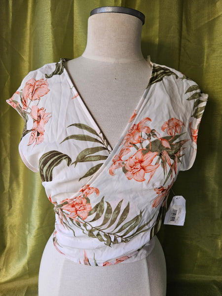 Small SADIE & SAGE Floral Wrap Top