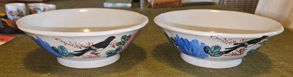 Lot of 9 Count Asian Theme Dishes, Cups & Accessories