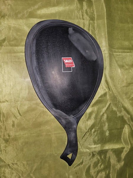 XL SALLY BEAUTY Black Oval Hand Mirror