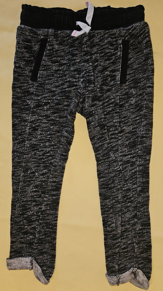 3T Boys 2-Pc Black Volcom T-Shirt & Black/White Weave Sweatpants