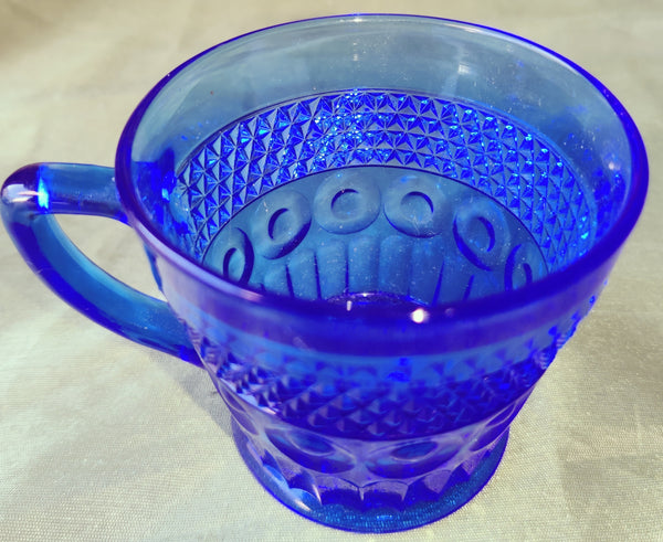 Vintage Sapphire Blue Singular Coffee / Tea Mug