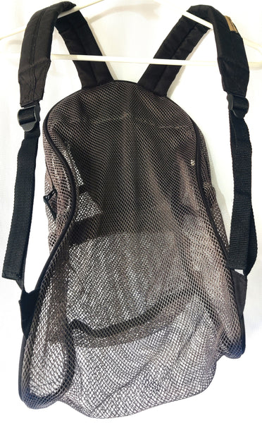 BOVANA Black See Through Mesh Backpack