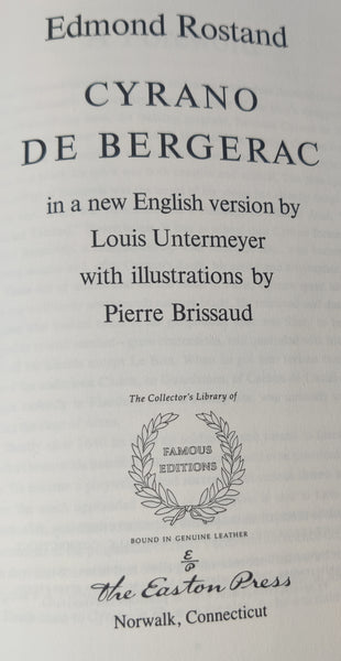 Cyrano De Bergerac 1984 Book By Edmond Rostand
