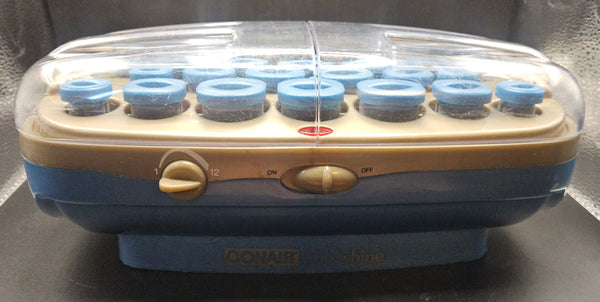 CONAIR ION SHINE Blue 20 Curler Hot Rollers Set (READ DETAILS)