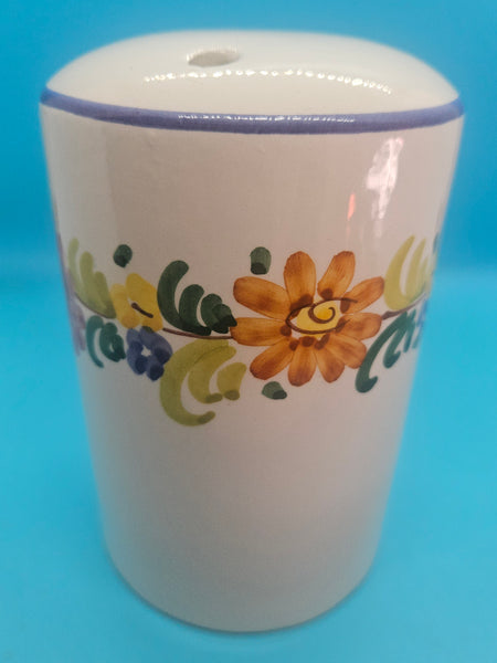 Floral Italian Ceramic Flour Container