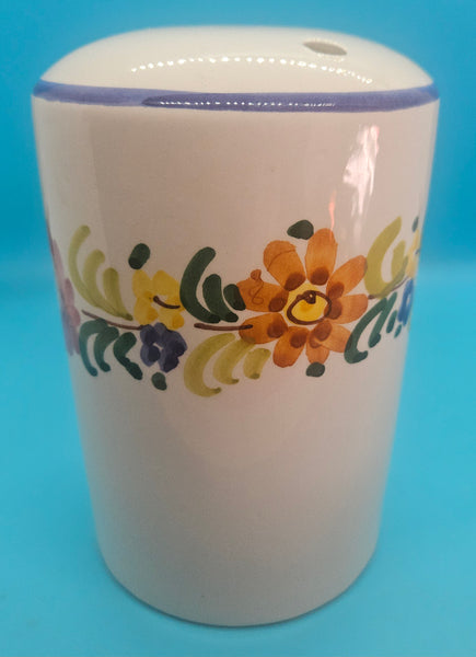 Floral Italian Ceramic Flour Container