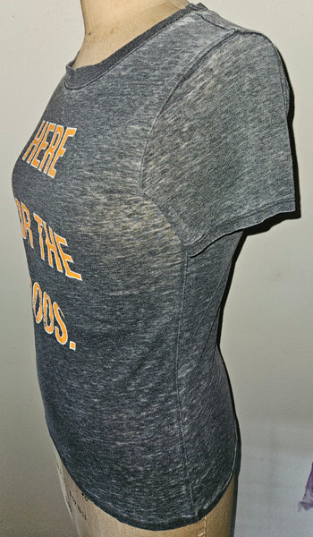 Women's Gray Medium MODERN LUX "Here For The Boos" T-Shirt