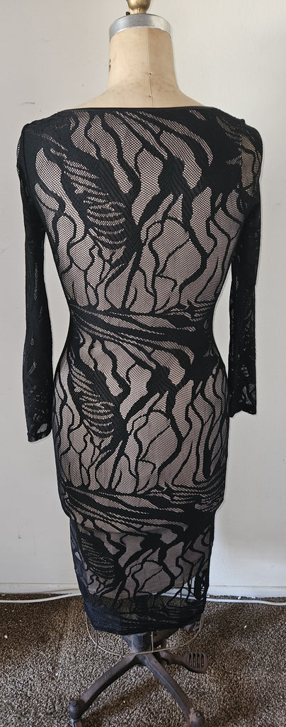 Small HMS HOT MIAMI STYLES Black Lace Bodycon Dress Small HMS HOT MIAMI STYLES Black Lace Bodycon Dress