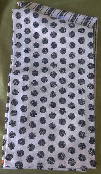 Set of 2 Brand New ISAAC MIZRAHI Black Cat Dish Towels