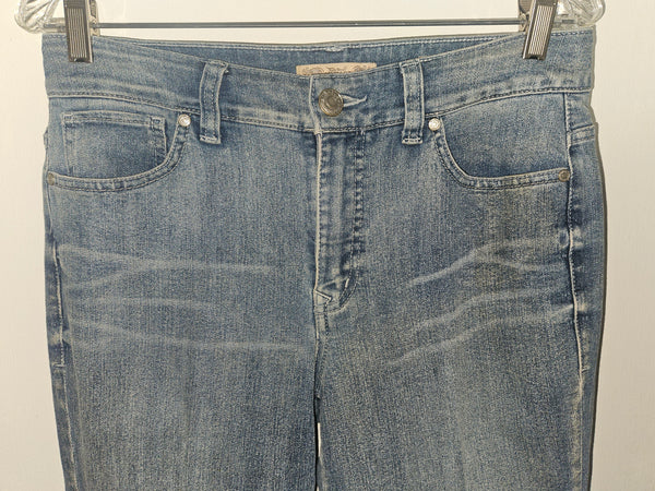 NINE WEST Vintage America Collection Womens Size 8 29 Boho Jeans Blue Denim