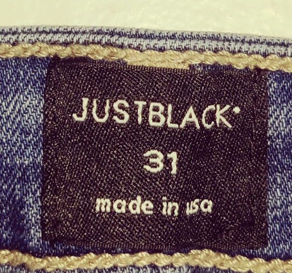 Size 31 Euro / Size 12 US JUST BLACK Capri Jeans