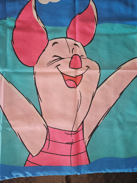 Disney Vintage Winnie the Pooh Piglet Pillowcase Double Sided Standard Bedding