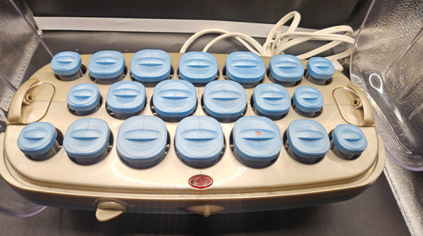 CONAIR ION SHINE Blue 20 Curler Hot Rollers Set (READ DETAILS)