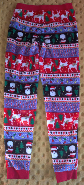 Women's Small 4-Pc Happy Holla Days Cool Santa Christmas Pajama Set