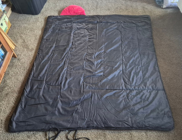 Vintage Ozark Trail Warmfoot Sleeping Bag w/ Bag Carrier