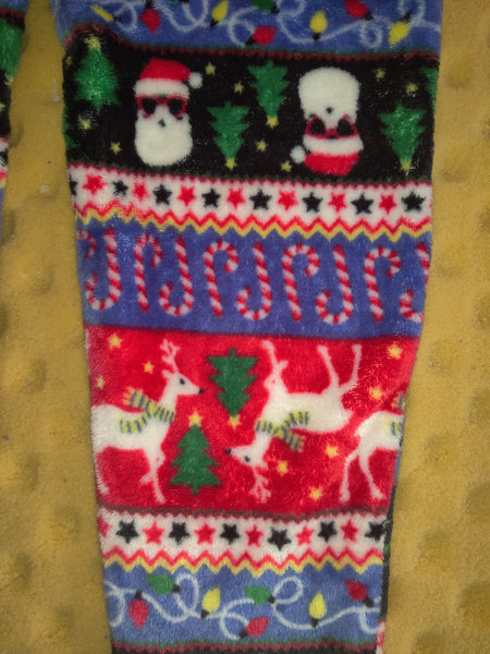 Women's Small 4-Pc Happy Holla Days Cool Santa Christmas Pajama Set