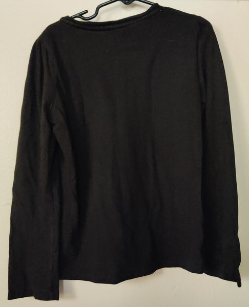 Kids Medium / Size 7-8 FADED GLORY Black Long Sleeve Shirt