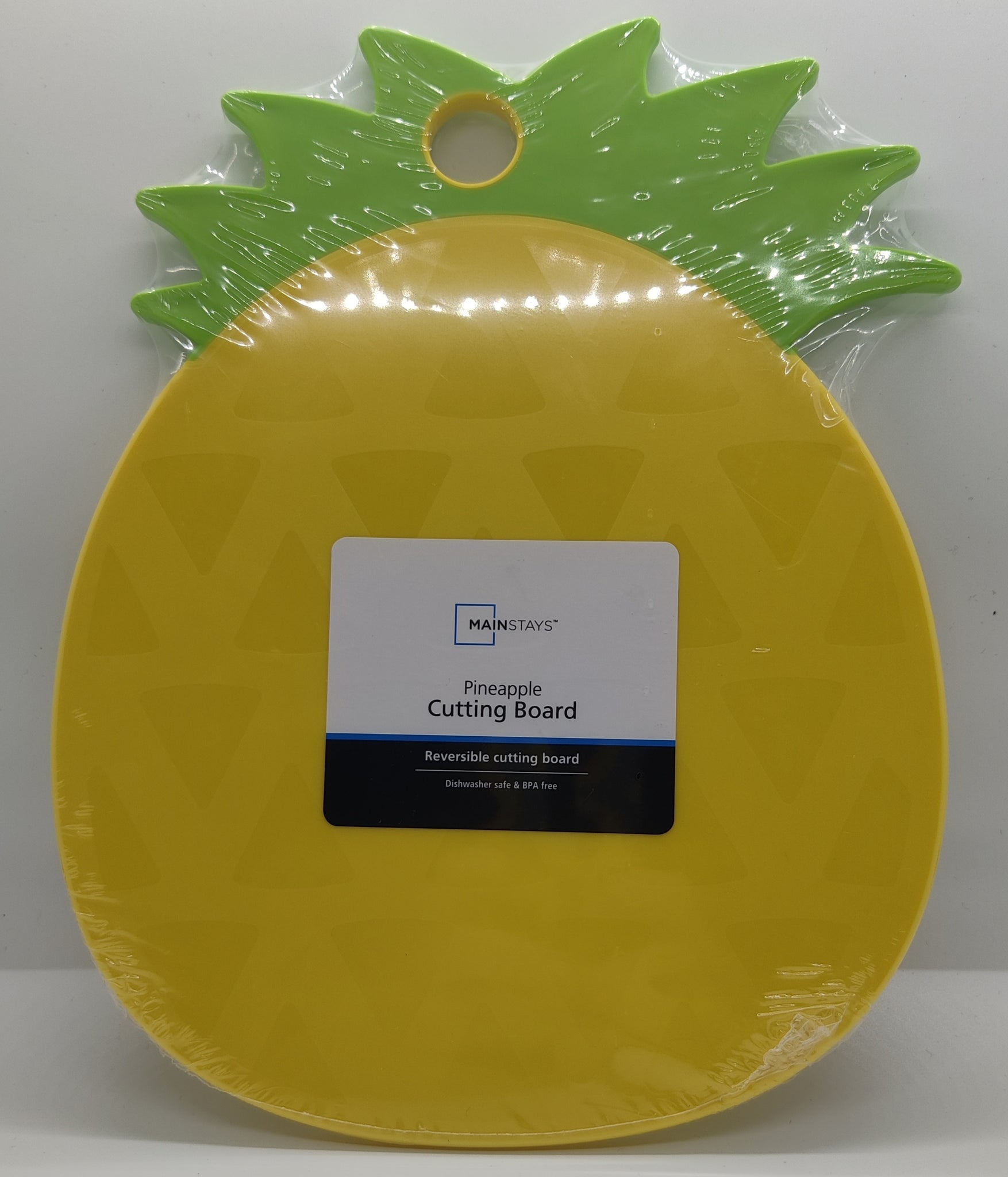 Brand New MAINSTAYS Reversible Pineapple Cutting Board
