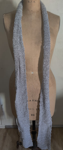 Brand New Gray Knitted Scarf