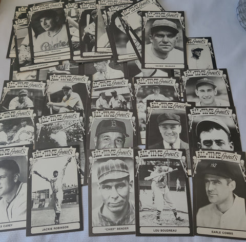 ALL TIME GREATS Baseball Cards & Postcards ~ 41 Count