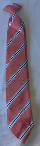 Boys GEORGE Red Striped Clip-on Tie