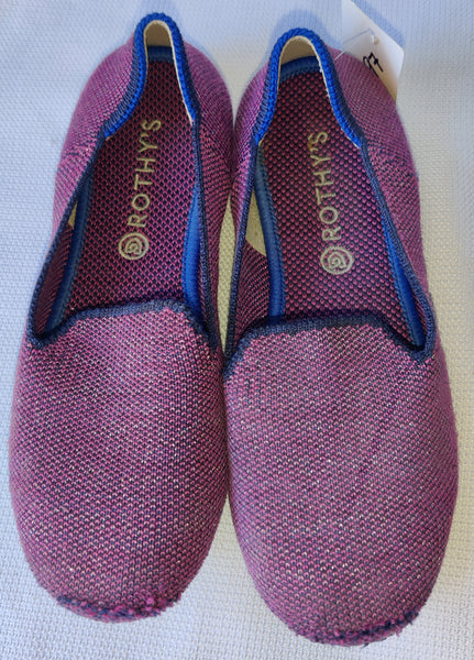 Size 1 Youth Girls ROTHY'S Purple Slip-on Shoes