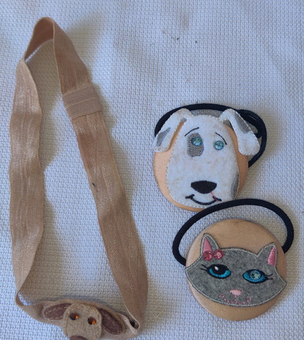 Set of 3 Cat & Dog Hair Accessories