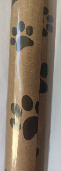 Brand New VOLIA Paw Print Continuous Wrapping Paper Roll