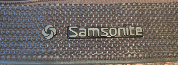 SAMSONITE Vintage Tweed Carry On Luggage
