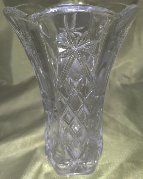 ANCHOR HOCKING Vintage Lead Crystal Vase