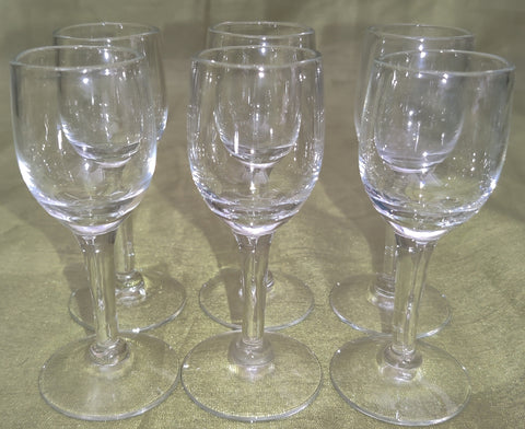 6-Count Vintage 1.5 Ounce Petite Liquor Glasses