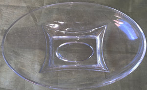 Clear Glass Soap Dish / Trinket Tray