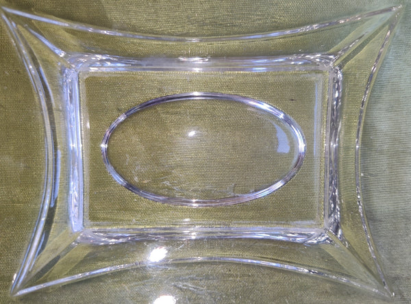 Clear Glass Soap Dish / Trinket Tray