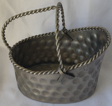 Braided Metal Handle Decorative Basket
