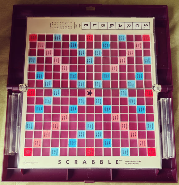 Vintage Milton Bradley Deluxe Travel Edition SCRABBLE Crossword Game