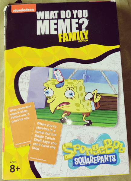 WHAT DO YOU MEME? Sponge Bob Squarepants NICKELODEON Edition Family Game