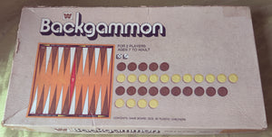 Vintage 1974 WHITMAN Backgammon Game Board