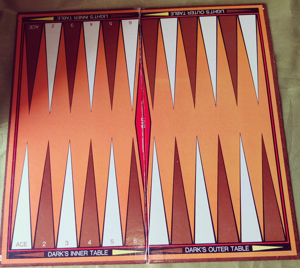 Vintage 1974 WHITMAN Backgammon Game Board