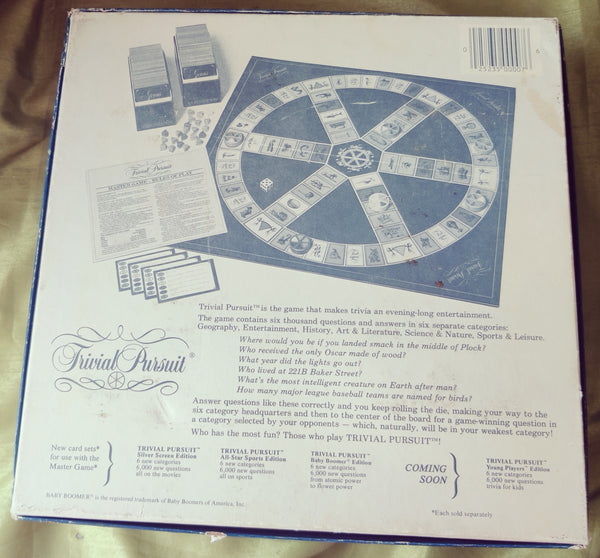 Vintage 1981 TRIVIAL PURSUIT Master Game Genus Edition