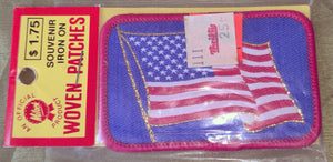 American Flag Souvenir Iron On Woven Patch