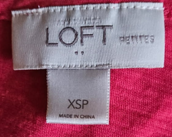 XSP LOFT Orange Sleeveless Blouse