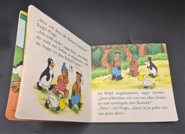 1966 German Vintage PIXI 109 Childrens Book Petzi und der Kobold Storybook Goblin