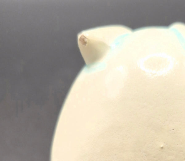 White Vintage Easter Bunny Egg