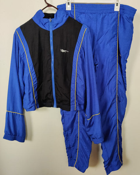 Medium REEBOK Men's Vintage Black & Blue Track Suit