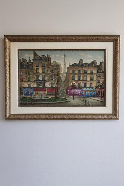 Framed 1999 RIVE GAUCHE by Liudmila Kondakova Serigraph on Paper & Canvas 110/200
