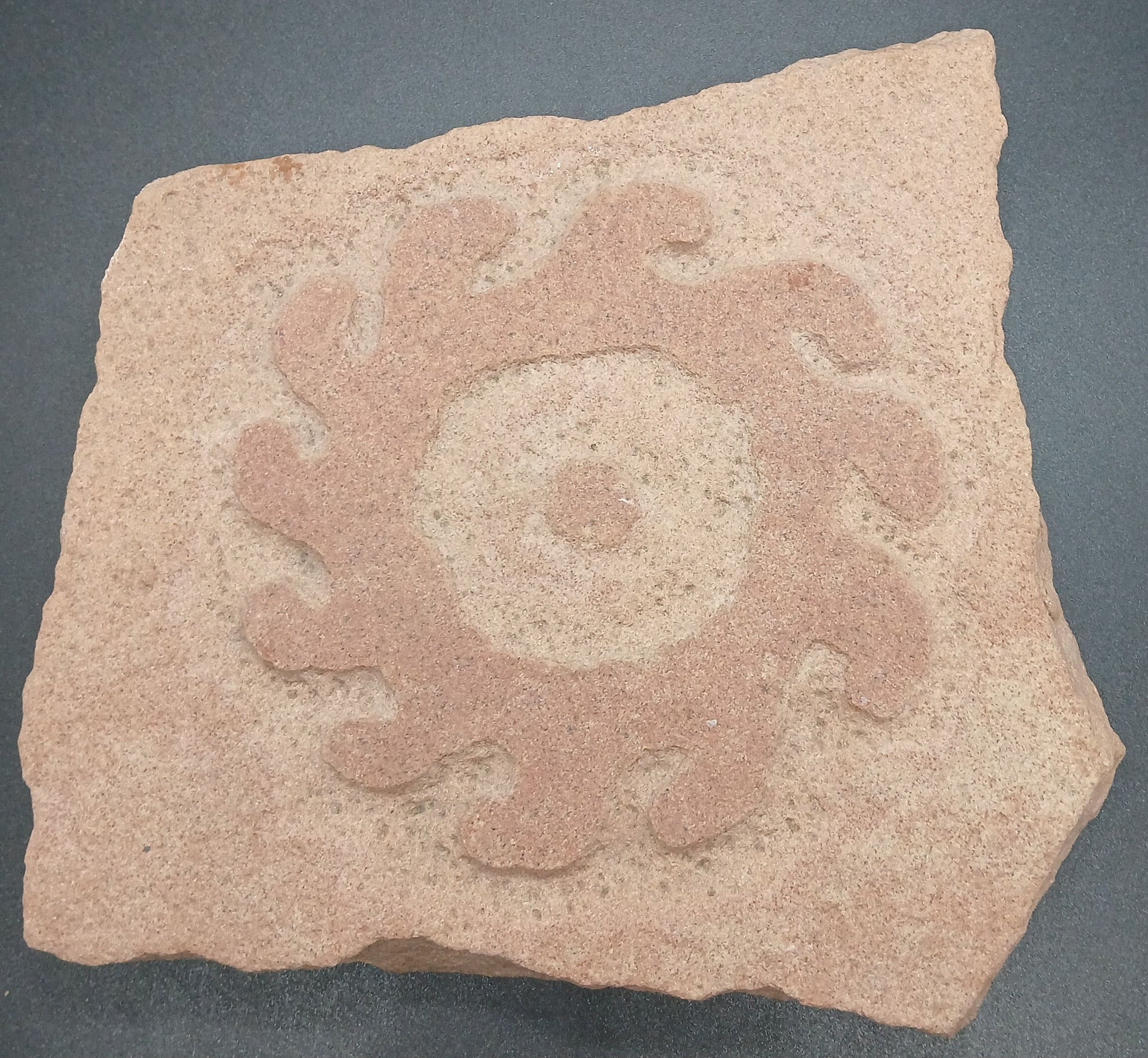 Decorative Sand Stone Etched Starburst Sun