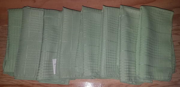 Set of 8 Brand New Light Green Fieldcrest Cloth Napkins